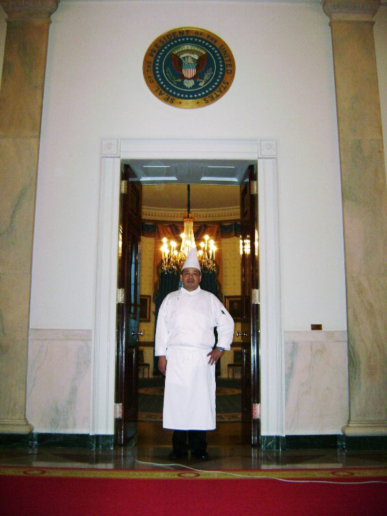 Chef Cortés as a Culinary Consultant for the White House, Washington, D.C. 